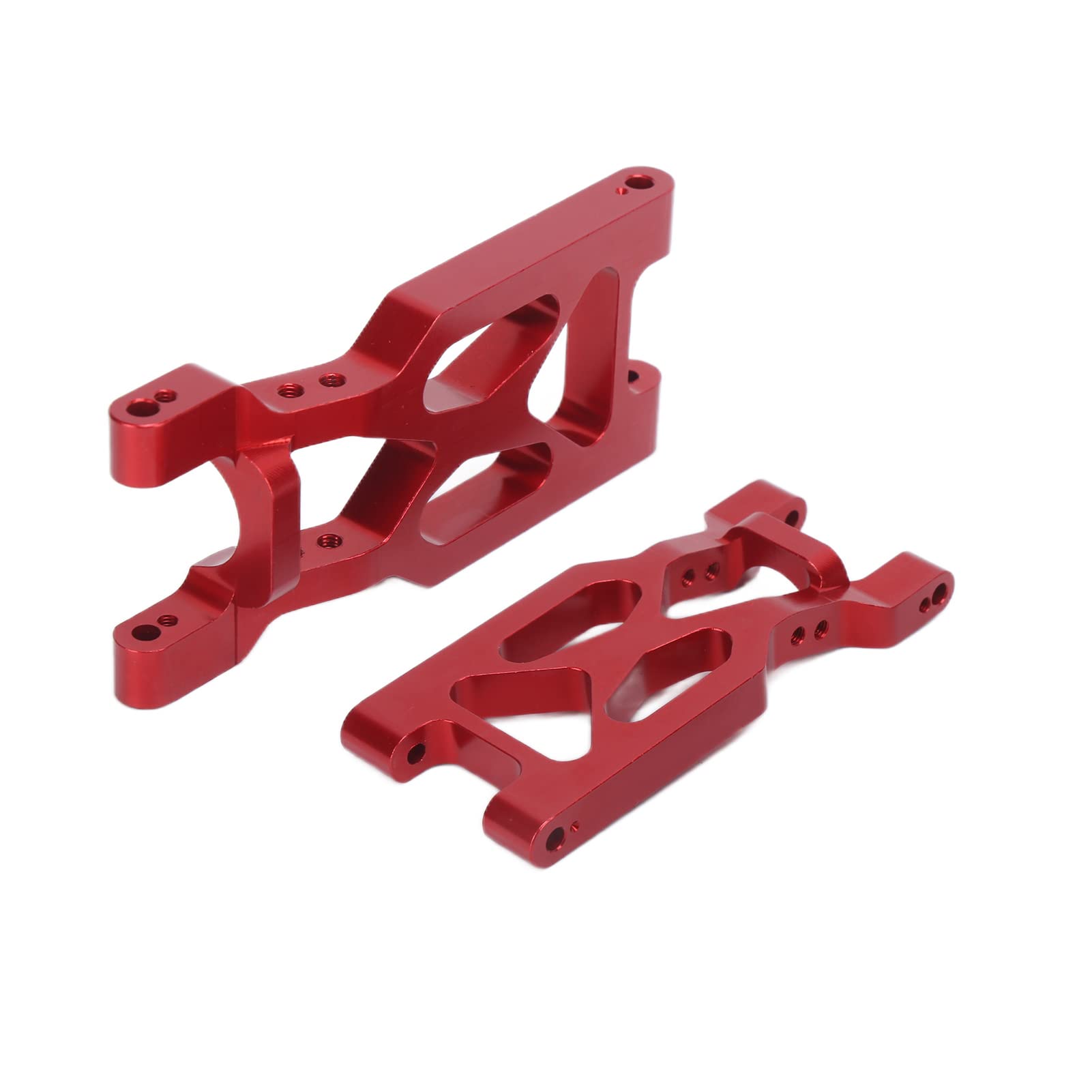 paio di bracci oscillanti posteriori RC in lega di alluminio di ricambio per auto telecomandate 1/10 (rosso) - 8