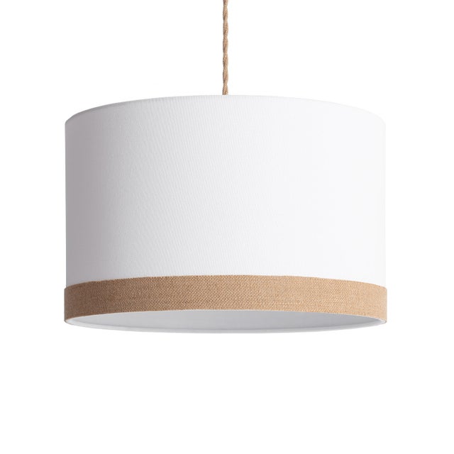 Ledkia Lámpara Colgante Tela Leya Natural Blanco