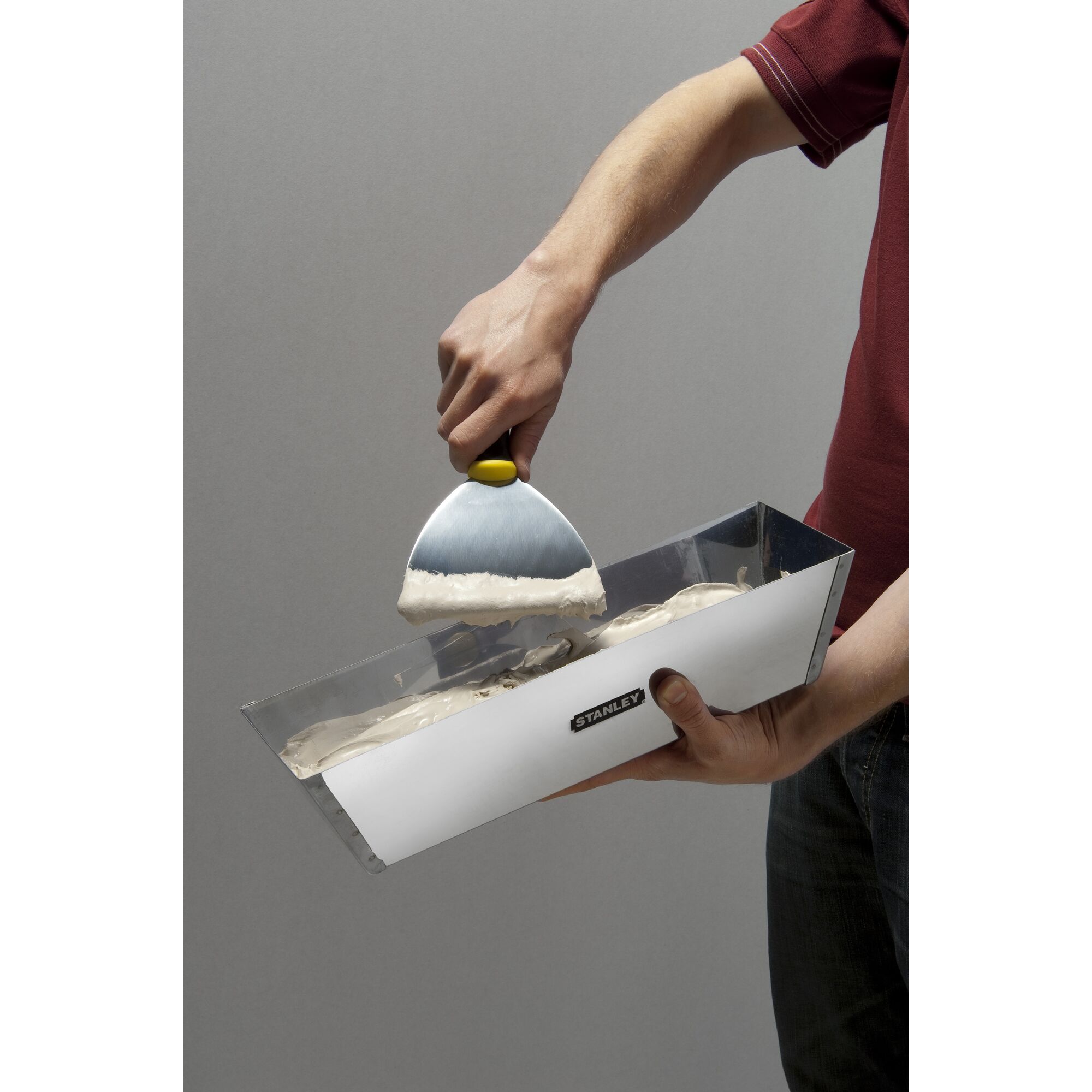 Bac à enduit en acier inoxydable STANLEY 300 mm - 2