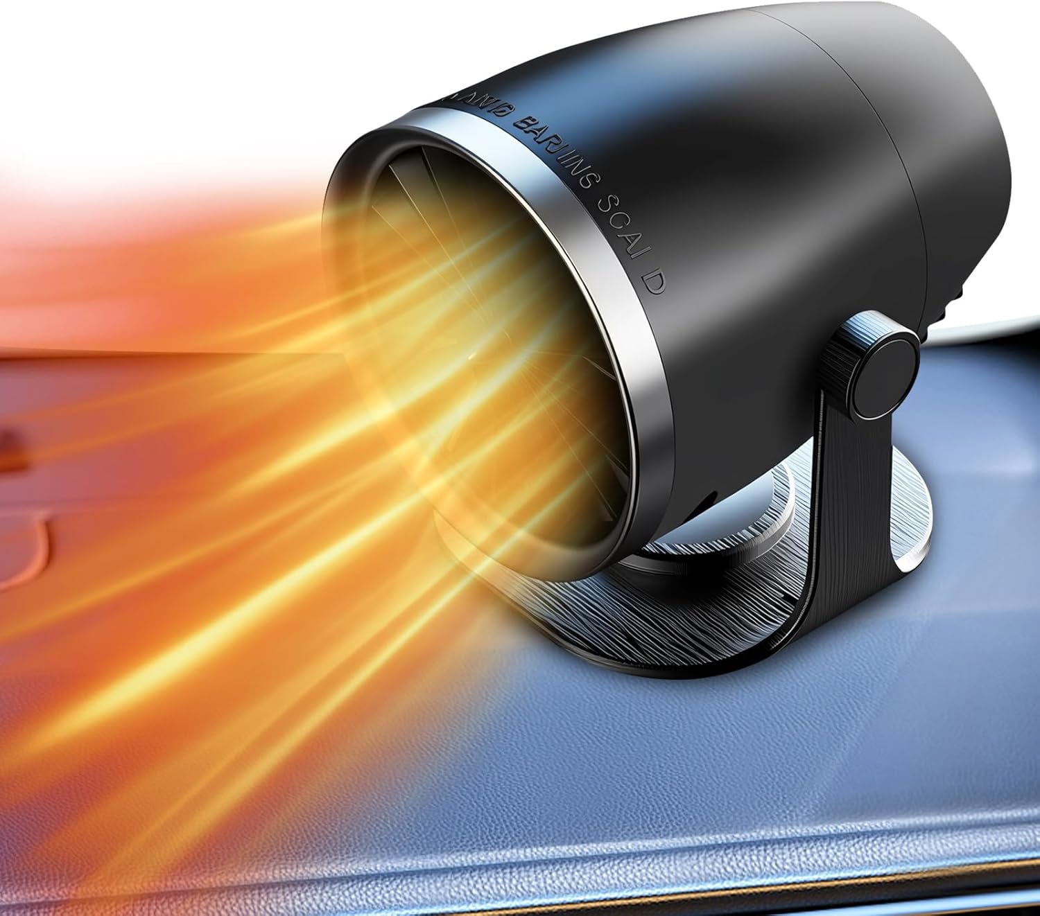 Ogrzewacz samochodowy, przenośny 12 V podgrzewacz samochodowy do zapalniczki, 2 w 1 z obrotem o 360 stopni