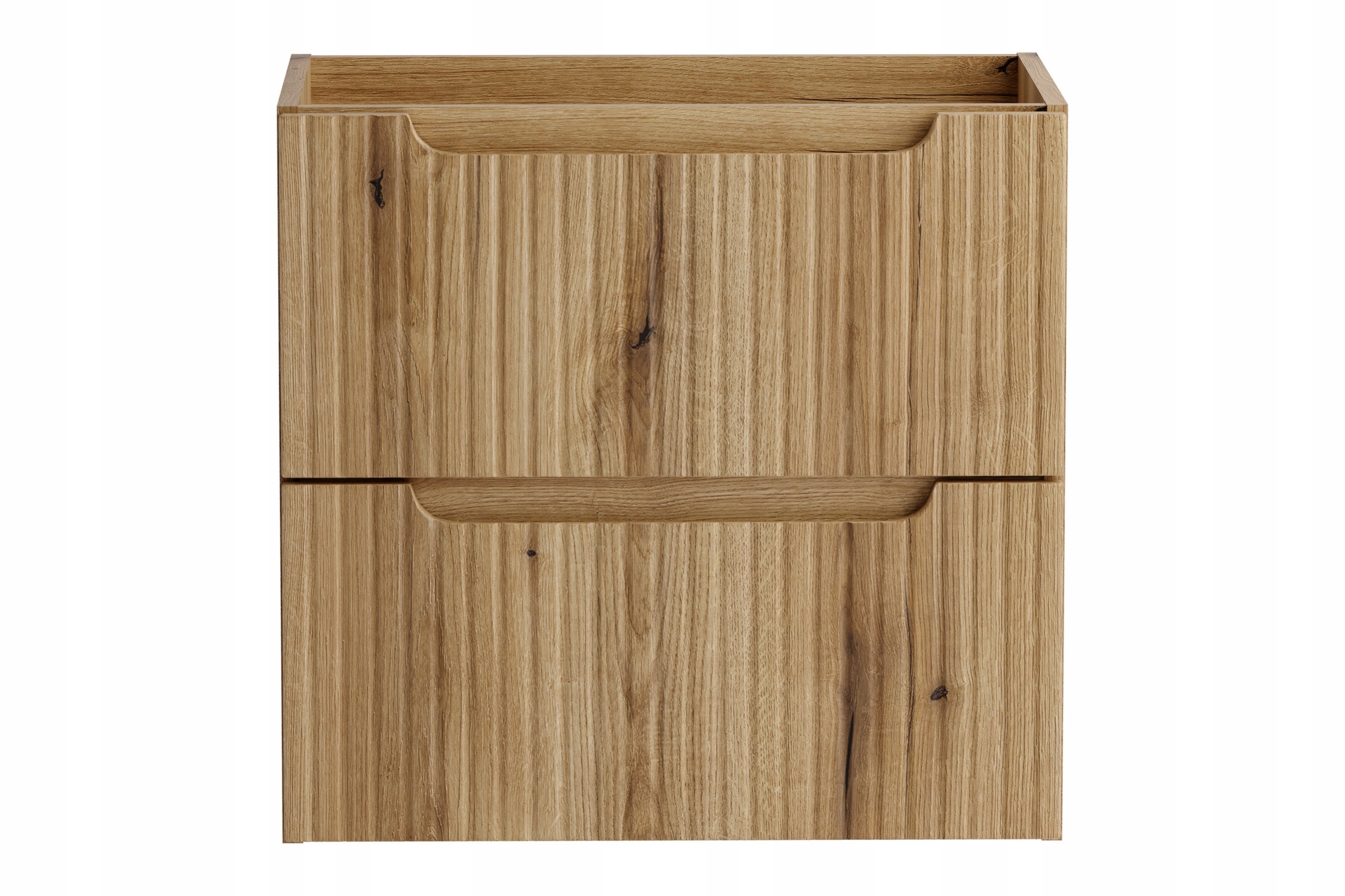 Szafka łazienkowa Nova Coast Evoke 60 cm dab 2 szuflady ryflowana - 2