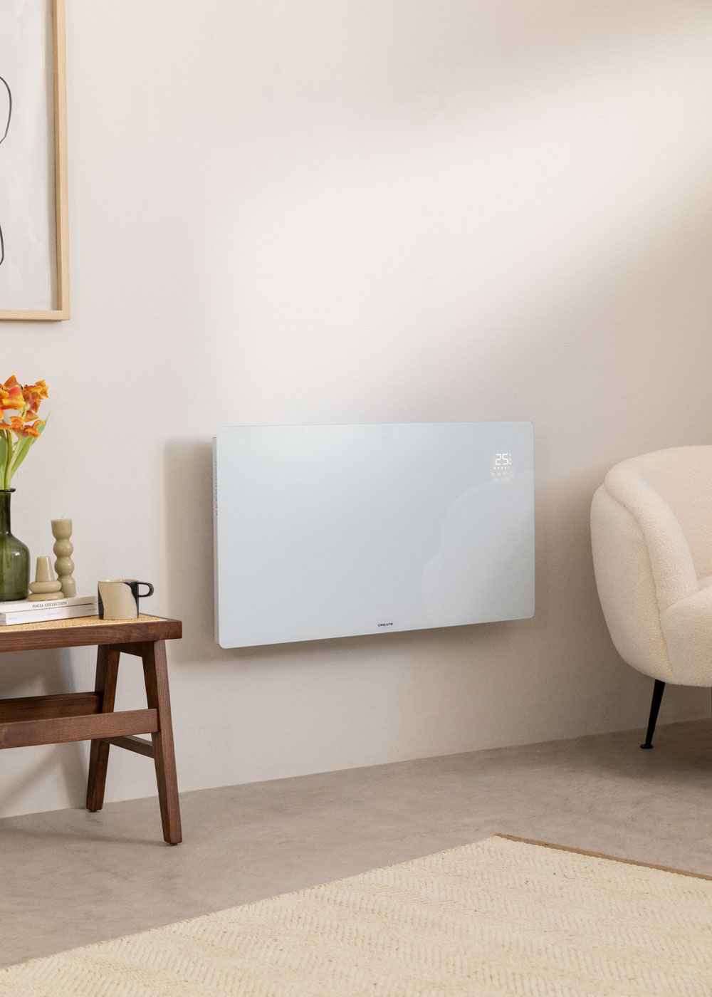 CREATE - WARM CRYSTAL 2500W - Convector eléctrico de cristal con WiFi - 3