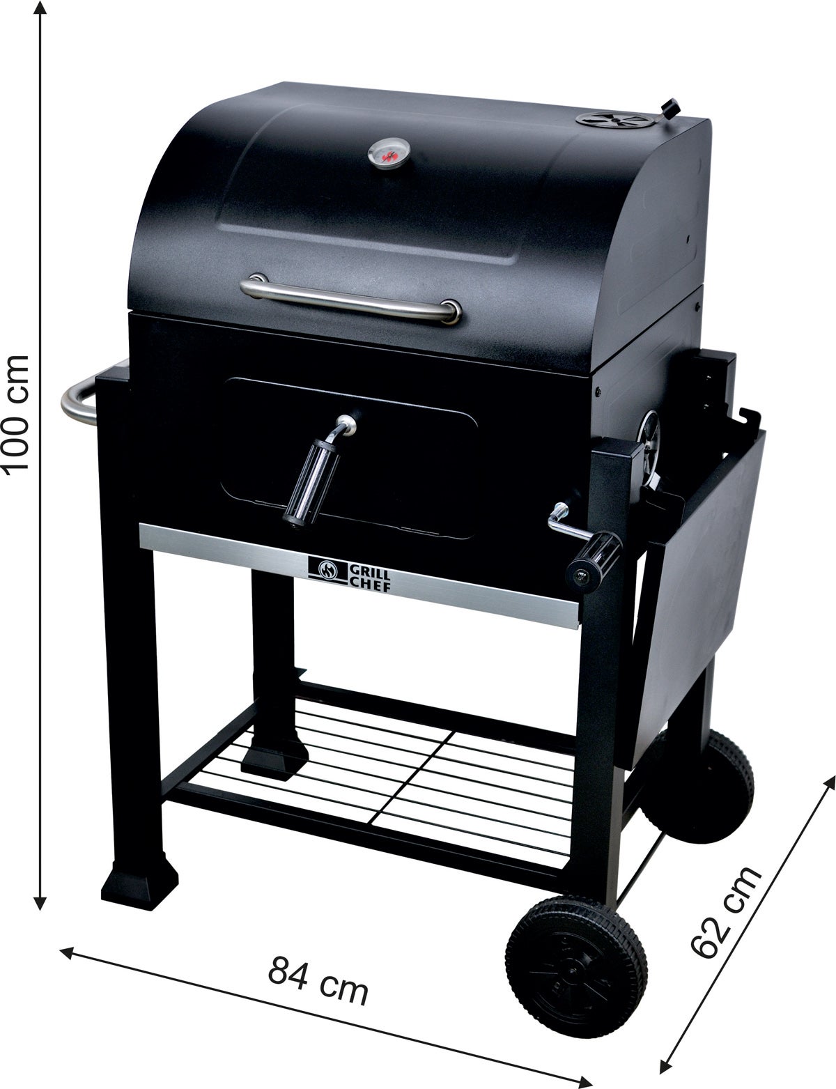 Pokrowiec na grill ogrodowy AMPO czarny 1 szt. - 2