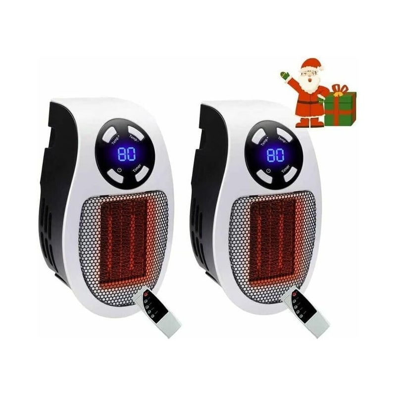 Grzejnik ścienny, przenośny grzejnik etryczny z wyświetlaczem LED do biura i pokoju w akademiku, 1 sztuka