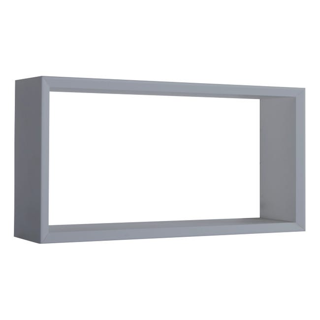 Etagère murale rectangle x3 Multi Chene gris Etagère murale rectangle x3 Multi Chene gris