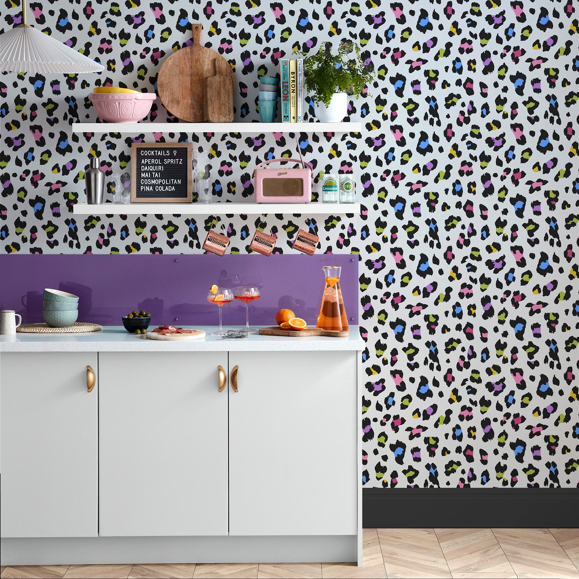 Papier peint intissé Envy Big Cat Tutti Frutti 1005 x 52cm Multicolore ...
