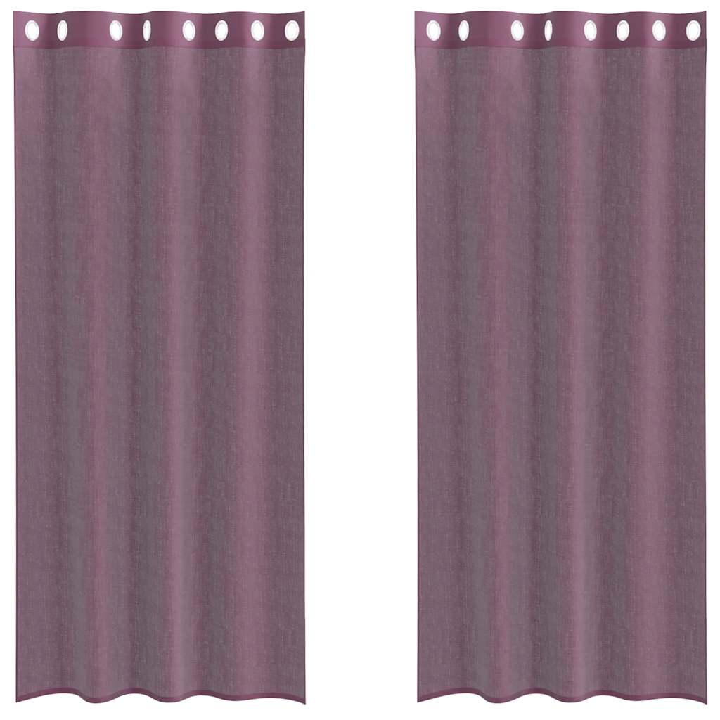 Rideau fin Blanc 140x225 cm 2 pcs Rideau fin Blanc 140x225 cm 2 pcs