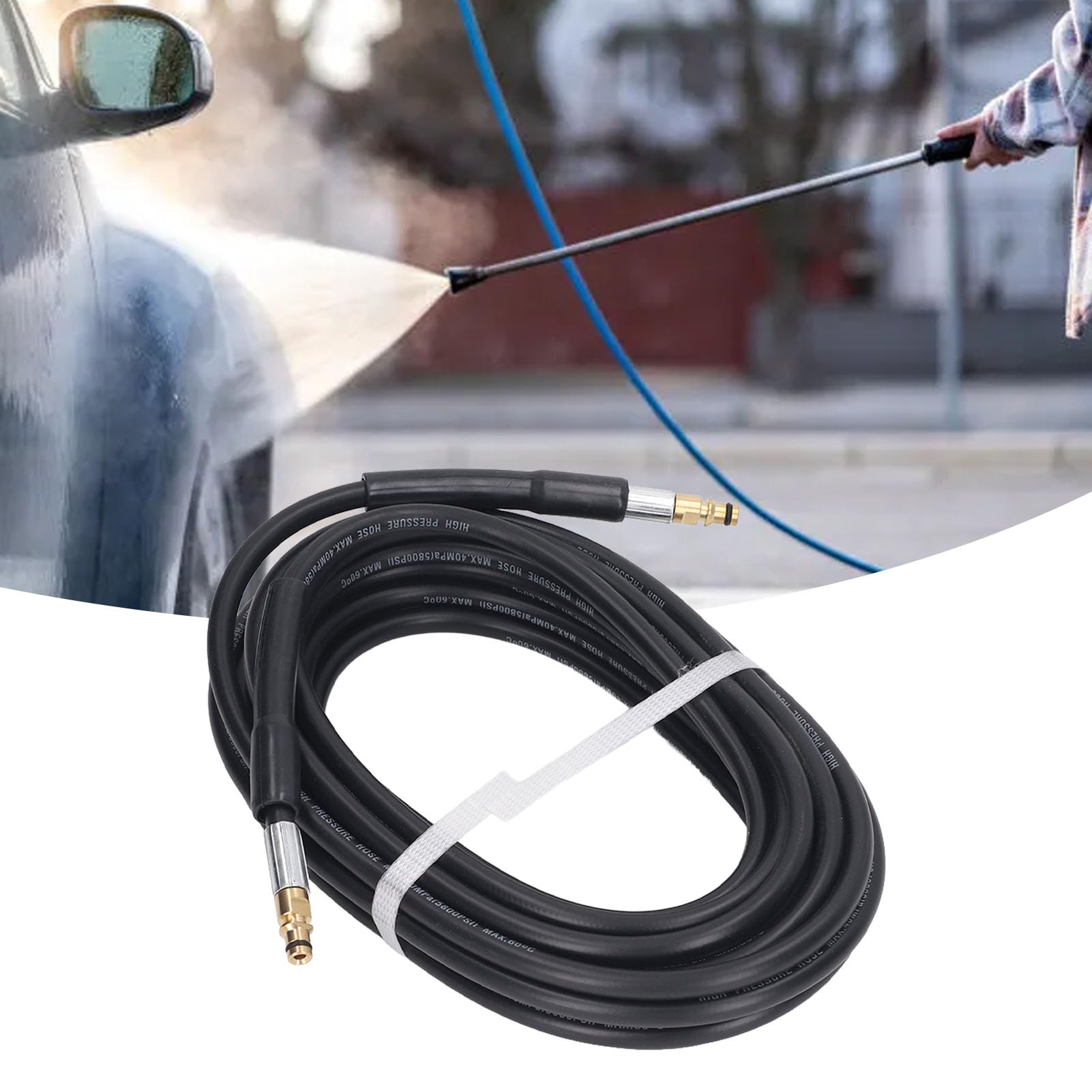 Tubo Idropulitrice 5M Per Kärcher K2 Vecchio Modello - M22 14mm, Alta Pressione 3600 PSI - Foto 10