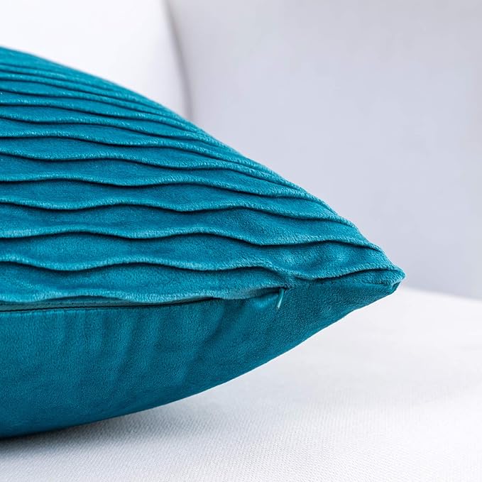 Fodere per cuscini in velluto, 30x50 cm, motivo semplice, set di 2, decorazione moderna per divano, soggiorno e camera da letto - 4