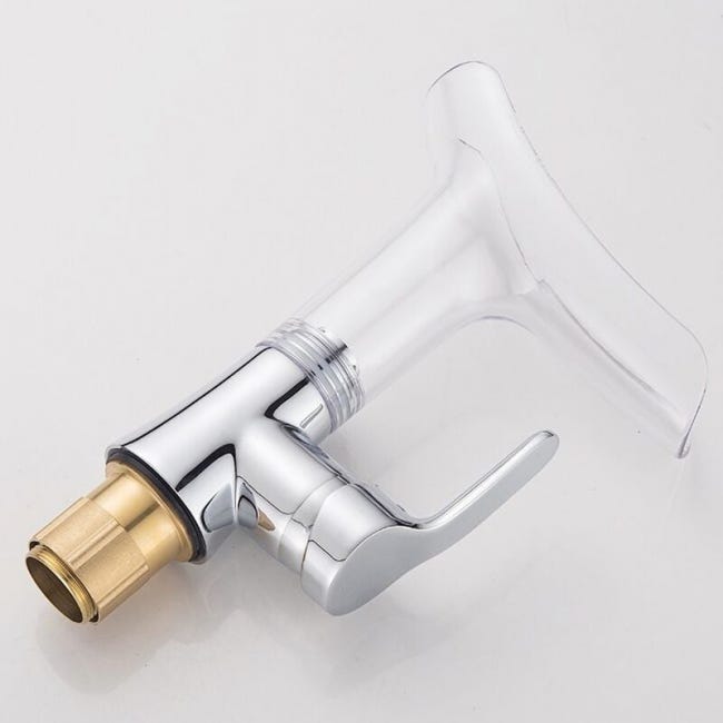 Rubinetto Lavabo Bagno A Cascata Con Design Antico | Miscelatore Monocomando In Ottone Spazzolato - Foto 6