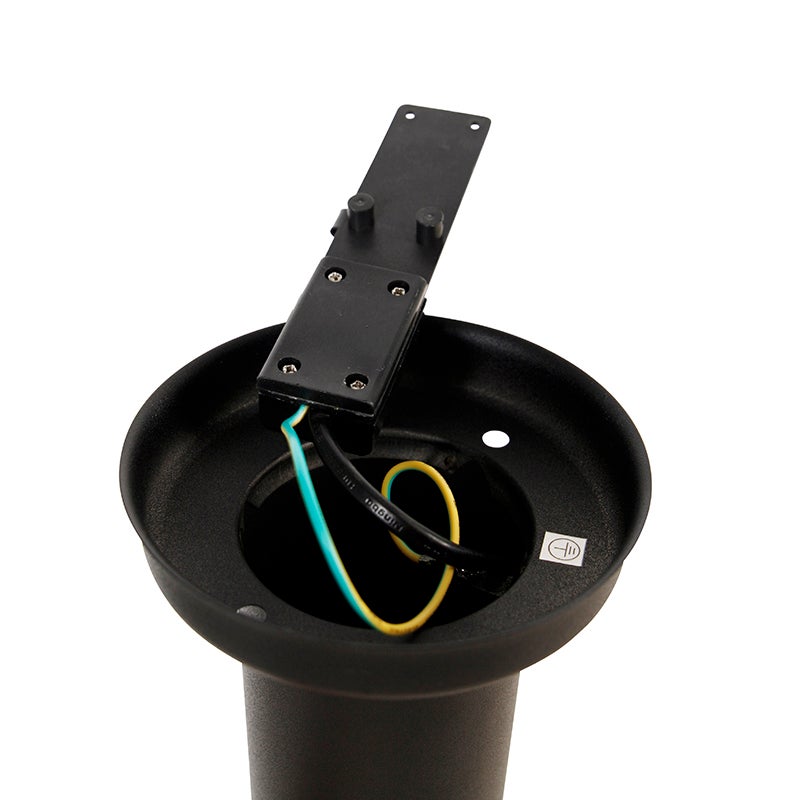 Lampada da esterno a stelo nera con globo trasparente 100 cm IP44 - Sfera - 9