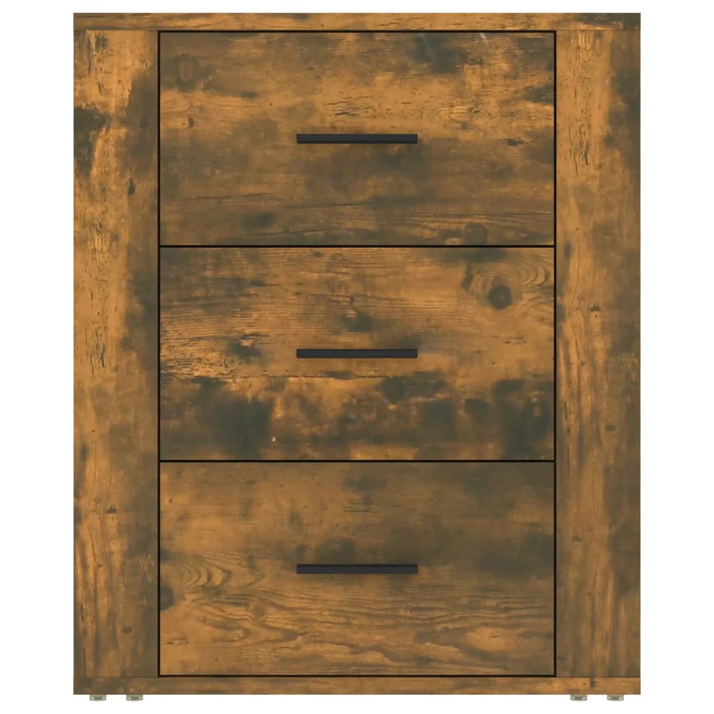 Table de chevet，Table d'appoint, Table de nuit pour Salon Chambre Chêne fumé 50x36x60 cm Bois d'ingénierie499566 - 6