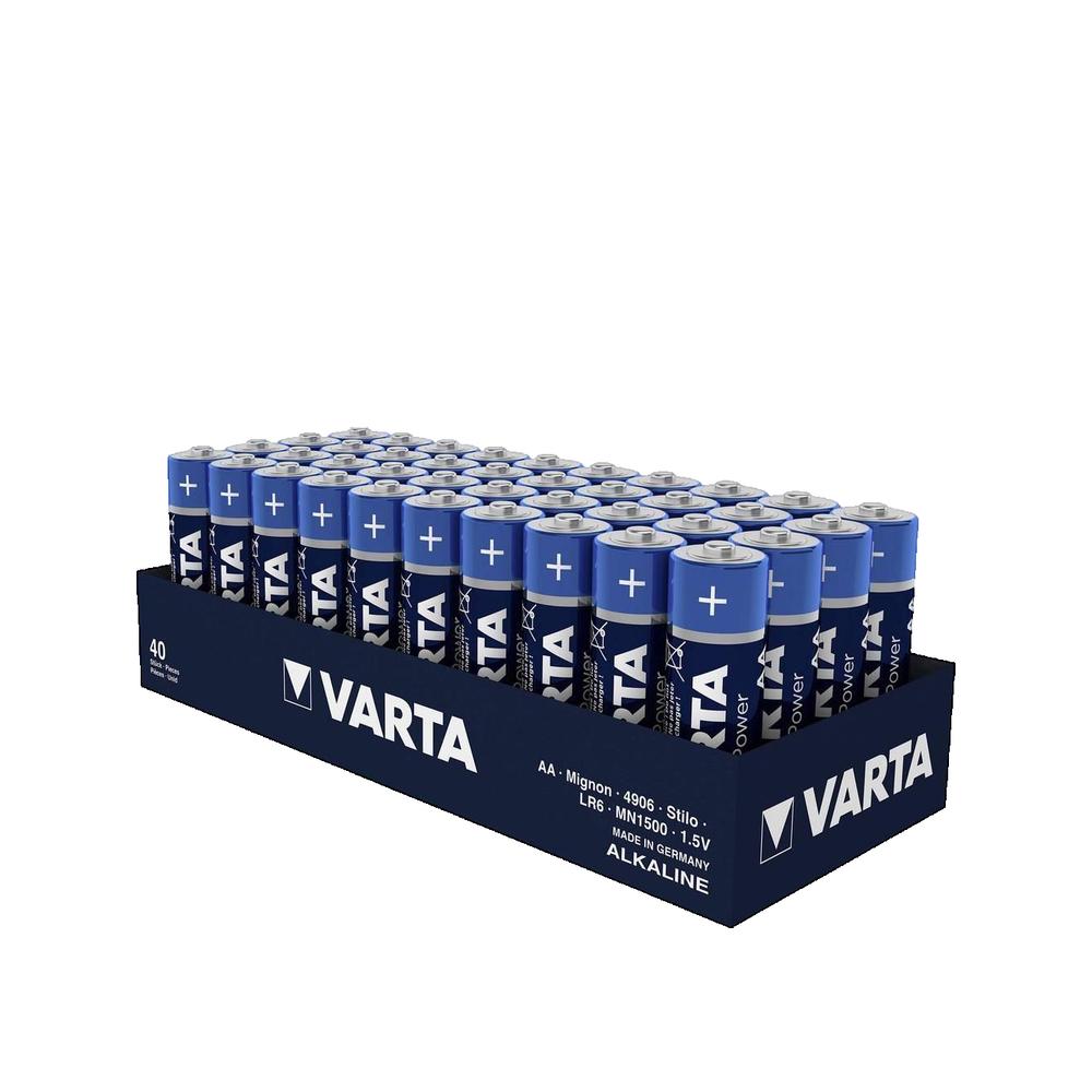 Bateria AA Varta Longlife Power 40 sztuk Długi czas działania i wysoka energia