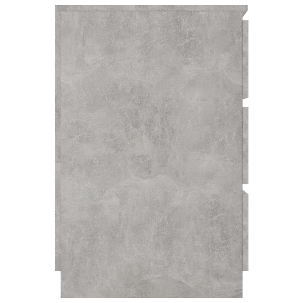 Bureau bois gris béton 6 tiroirs Study 140 cm - 5