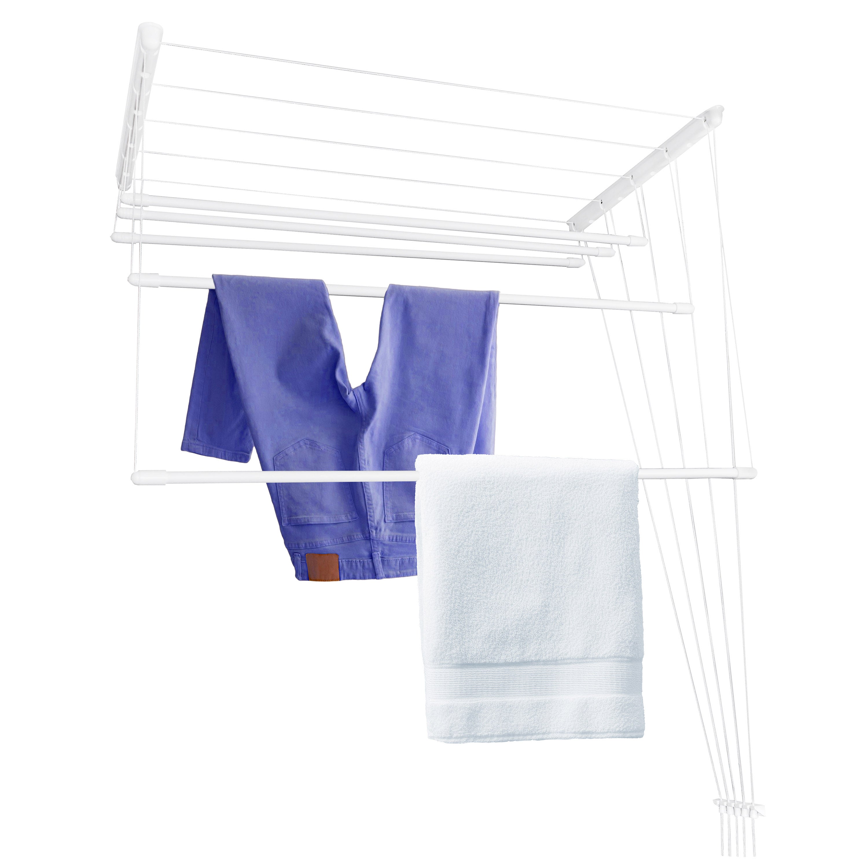 Suszarka Sufitowa 5 Prętów 160 CM Sepio Biała