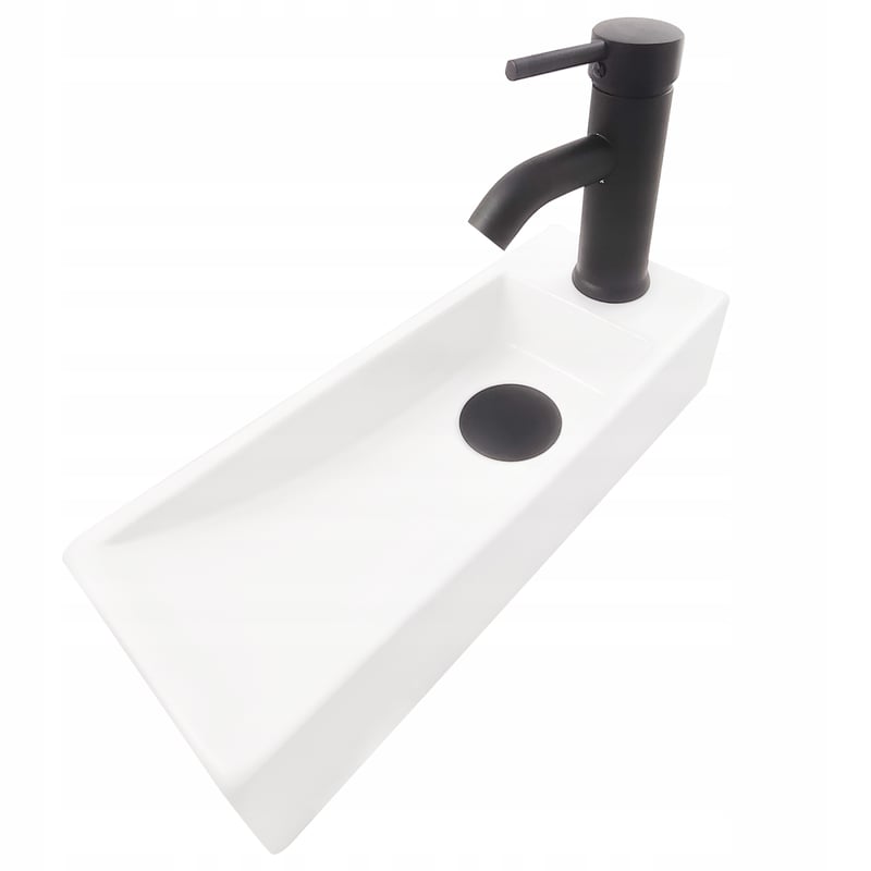 Umywalka nablatowa Estiva ASTINA Lewa biała 38,5x14,8x8 cm