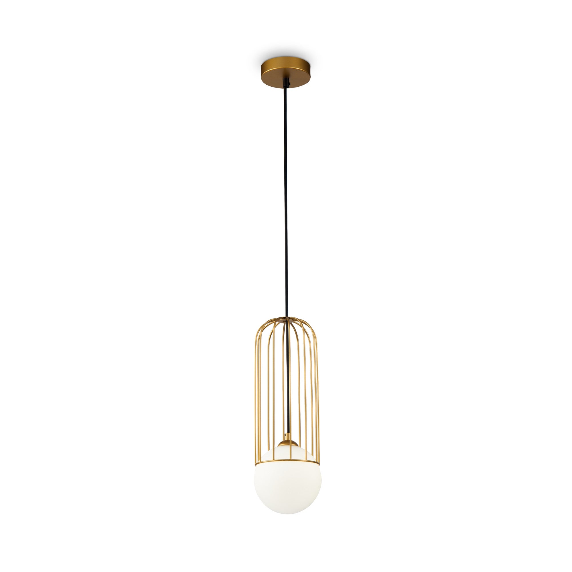 Lampa wisząca Telford mosiężno-złota 1xG9x25W nowoczesna wym: 168 x 12 x 12 cm metal Maytoni