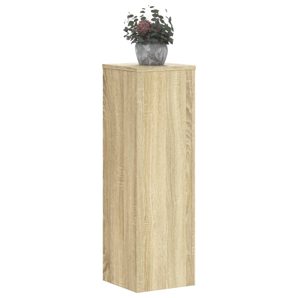 Support de plante, 2 pièces, chêne, 25 x 25 x 80 cm - 8