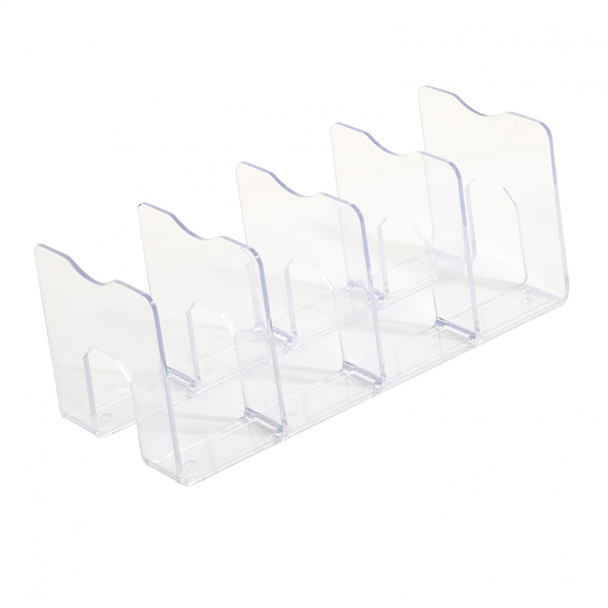 Organizator de birou acrilic minimalist modern, raft de birou acrilic transparent care economisește spațiu pentru casă și interior