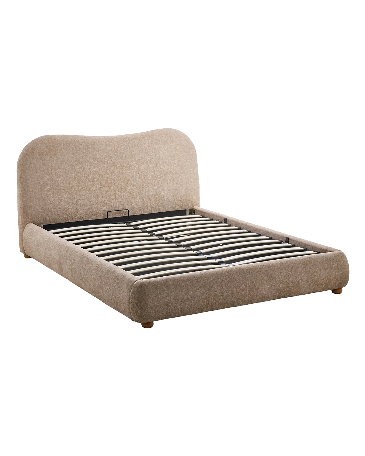 Canapé matrimonio tapizado con cabecero Greta - Color Beige - Homekit - 2