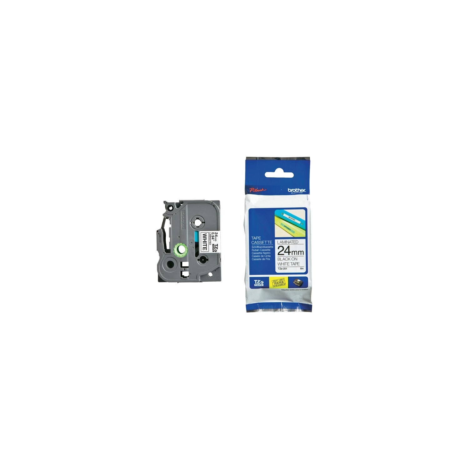 Compatible with Brother PTouch Label Tape Replacement TZe251 TZe251 24mm 1 Inch