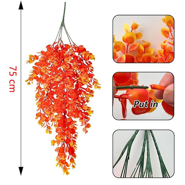 Weldomcor 9 Mazzo Fiori Artificiali All'aperto Resistenti ai Raggi UV Fiori Finti Primavera Weldomcor 9 Mazzo Fiori Artificiali All'aperto Resistenti ai Raggi UV Fiori Finti Primavera