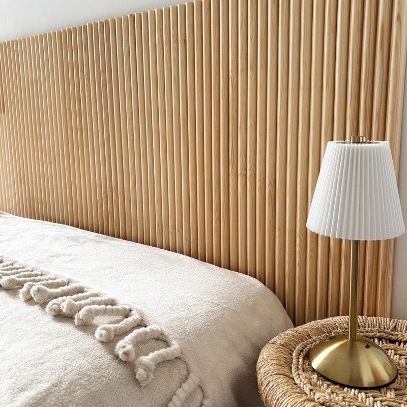 Kit de 5 moulures murales - demi-ronds - Pin abouté - 5x(10x100cm) - Prêt à coller et peindre - Fabrication française - 3