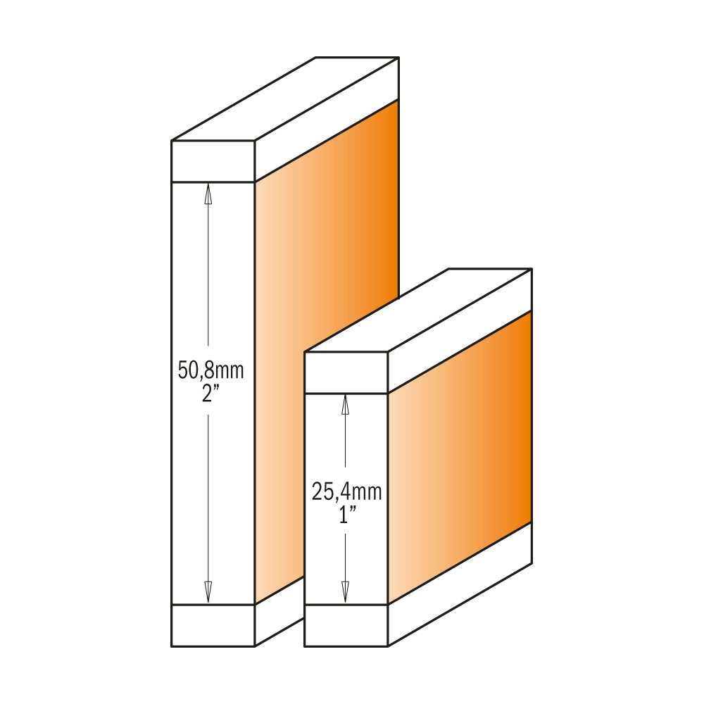 Kantenfrees HW S=8 D=19x25x74 CMT