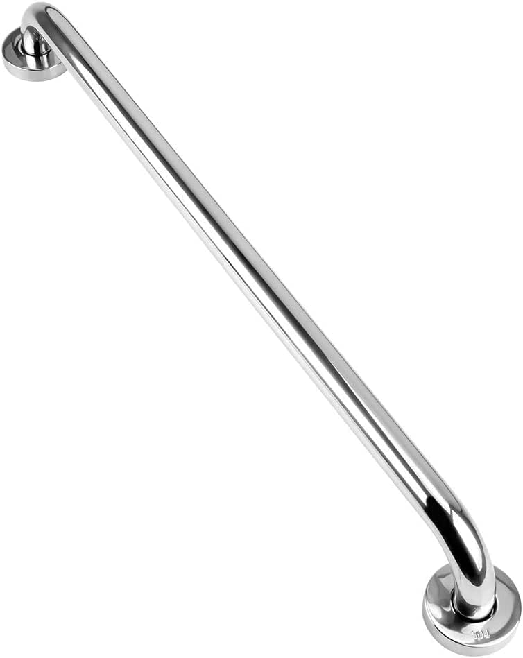 Uchwyt łazienkowy, 60 cm, stal nierdzewna 304, uchwyt bezpieczeństwa, chromowany, do prysznica