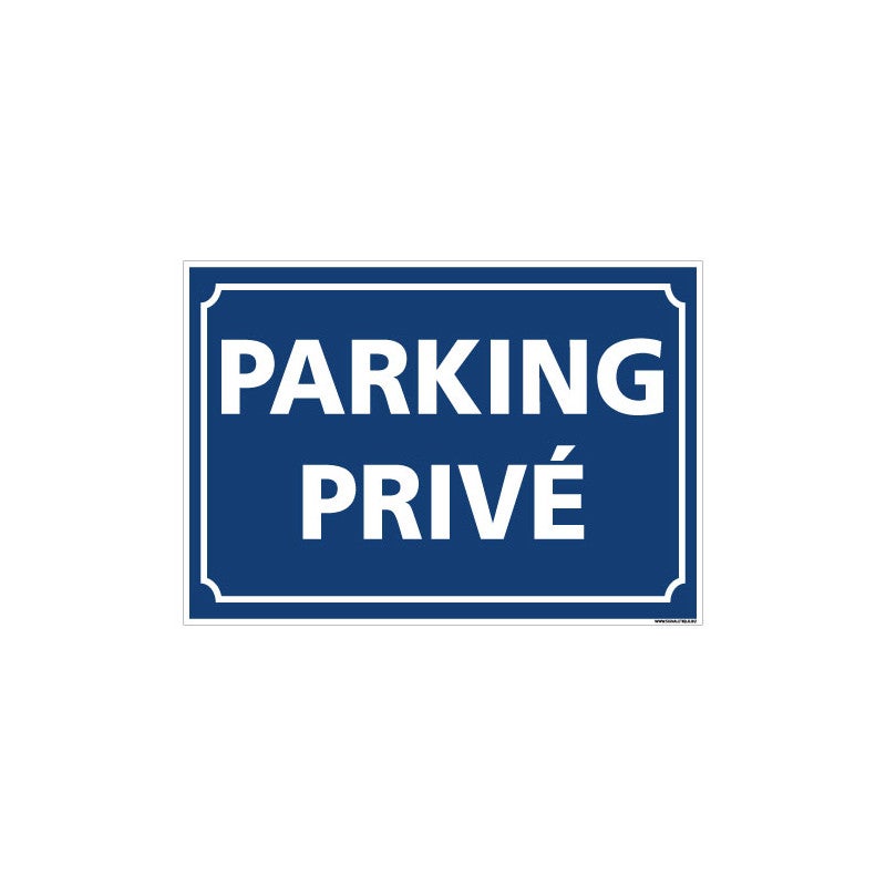 Panneau « Parking Réservé Aux Livraisons » En PVC 3mm, 500x200mm - Neuf