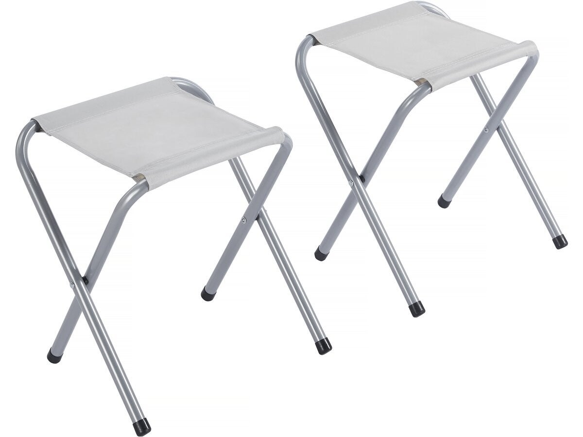 Ensembe table de camping et 4 tabourets pliants - 125 x 60 cm - Blanc - 5