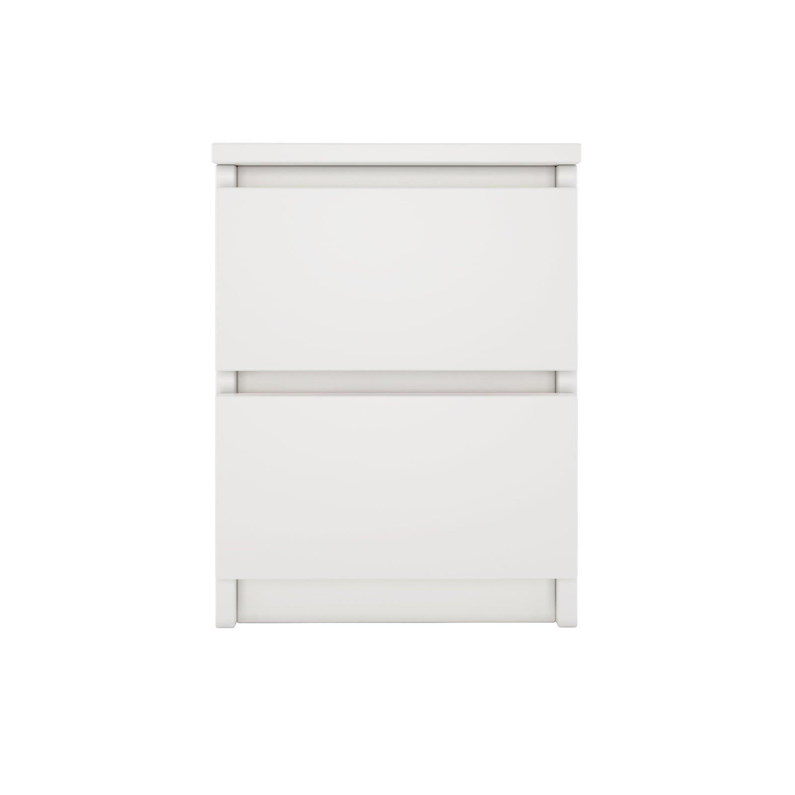 ASTER T2 - Comodino da camera moderno - 40x30x30 cm - Comodino 2 cassetti - Comodino - 2