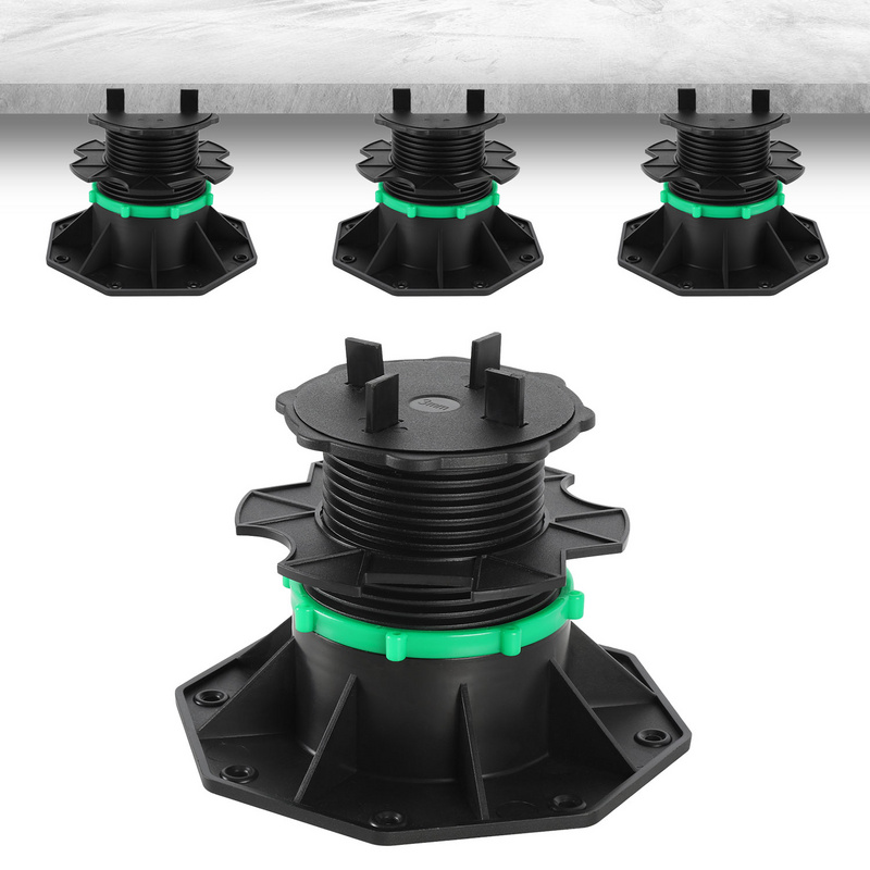 Lot de 20 plots réglables avec anneau de fixation plot pour terrasse ...