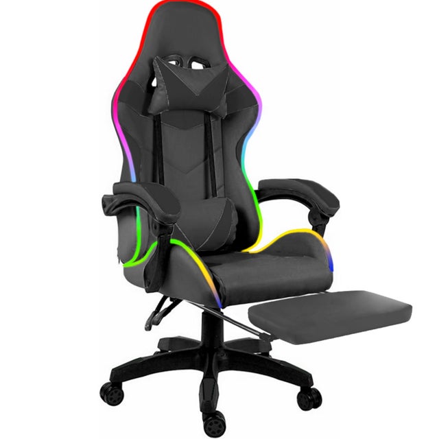 Sedia Da Gaming Ergonomica Con Poggiapiedi - Pelle PU, Schienale Regolabile 155°, Supporto Lombare, Nero - Foto 14