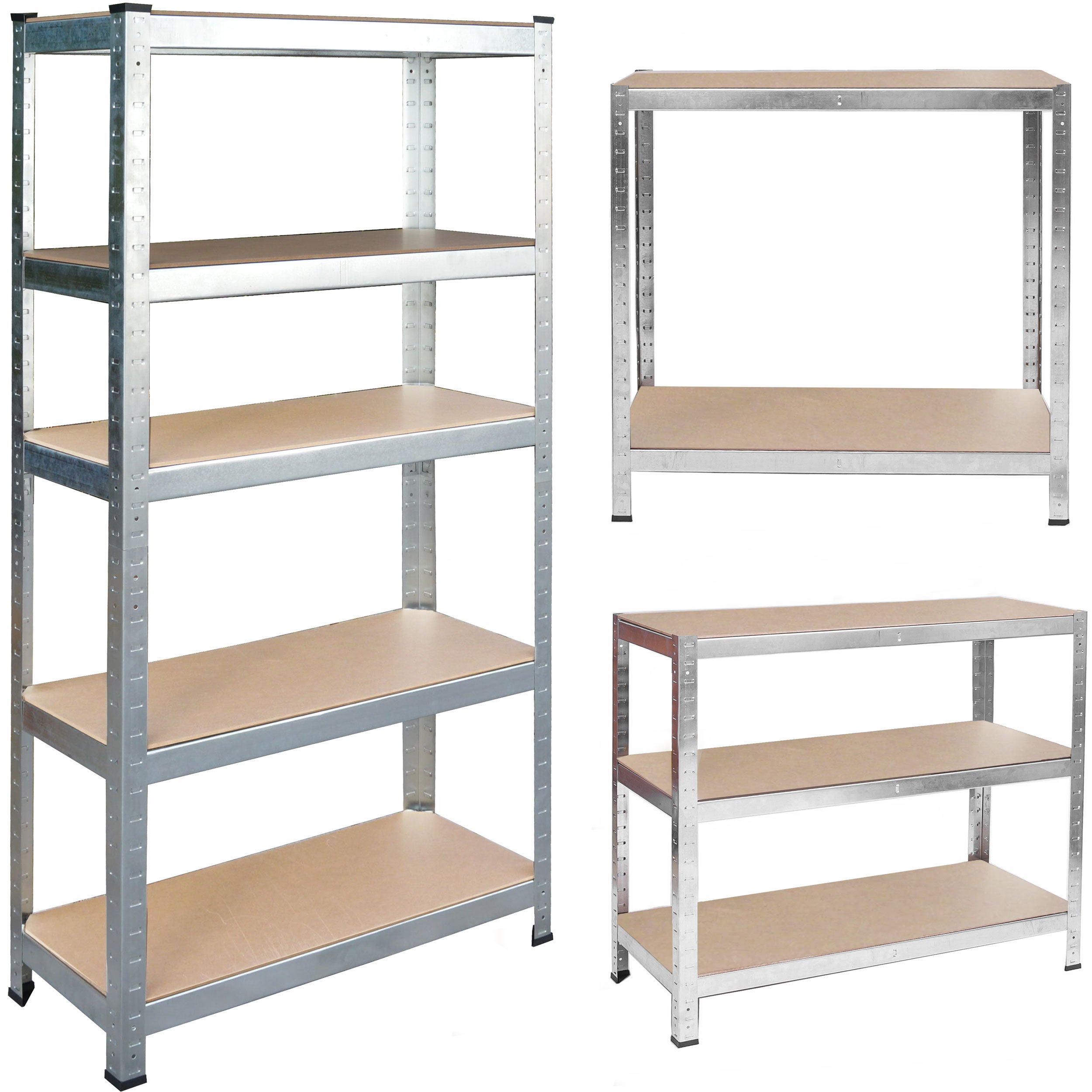 Regał magazynowy 2w1 metalowy do garażu 875kg 180x90x40cm Humberg