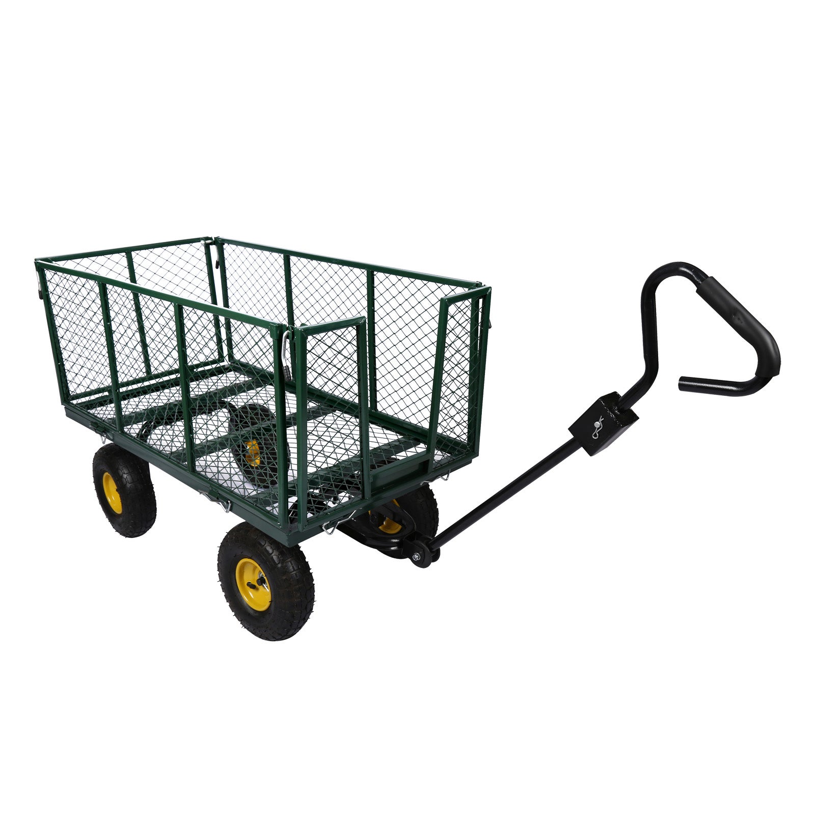 Carrello Da Giardino Ribaltabile Wiltec - Capacità 75L, Portata 240kg, Con Pneumatici Ad Aria - Foto 5