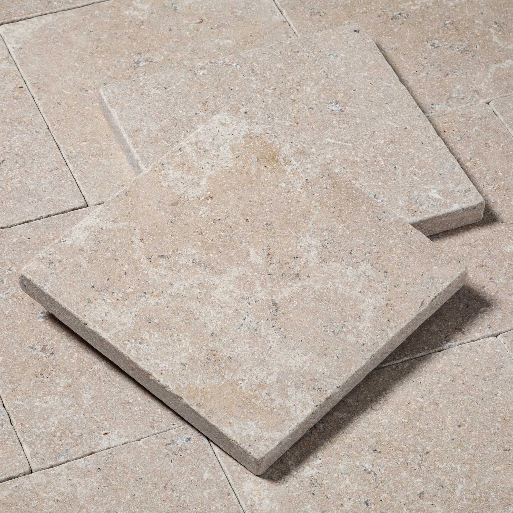 Pavé Pierre d'Egypte Beige 20x20x2 cm (vendu au m² - 25 pavés/m²) - RO'MA NATURE - 5