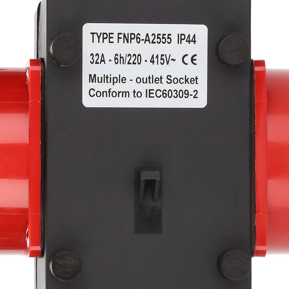 Coffret de Chantier Monophase Repartiteur de Courant Mural Coffret Electrique de Chantier 3 x CEE 400V / 32A Steckdose 5P - 9