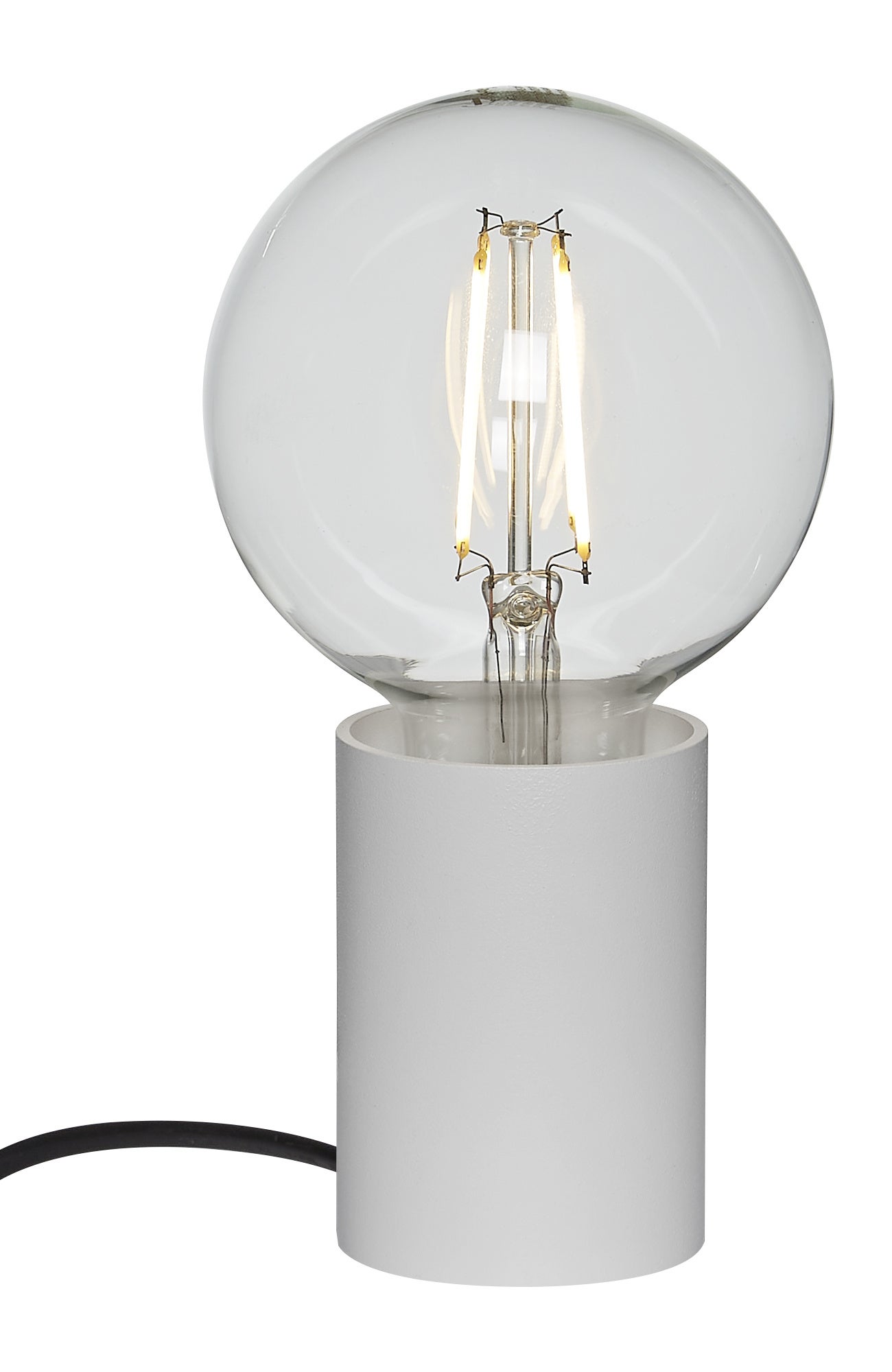 Bea lampe de table blanche pour ampoule E27 (max 40W, non incluse ...