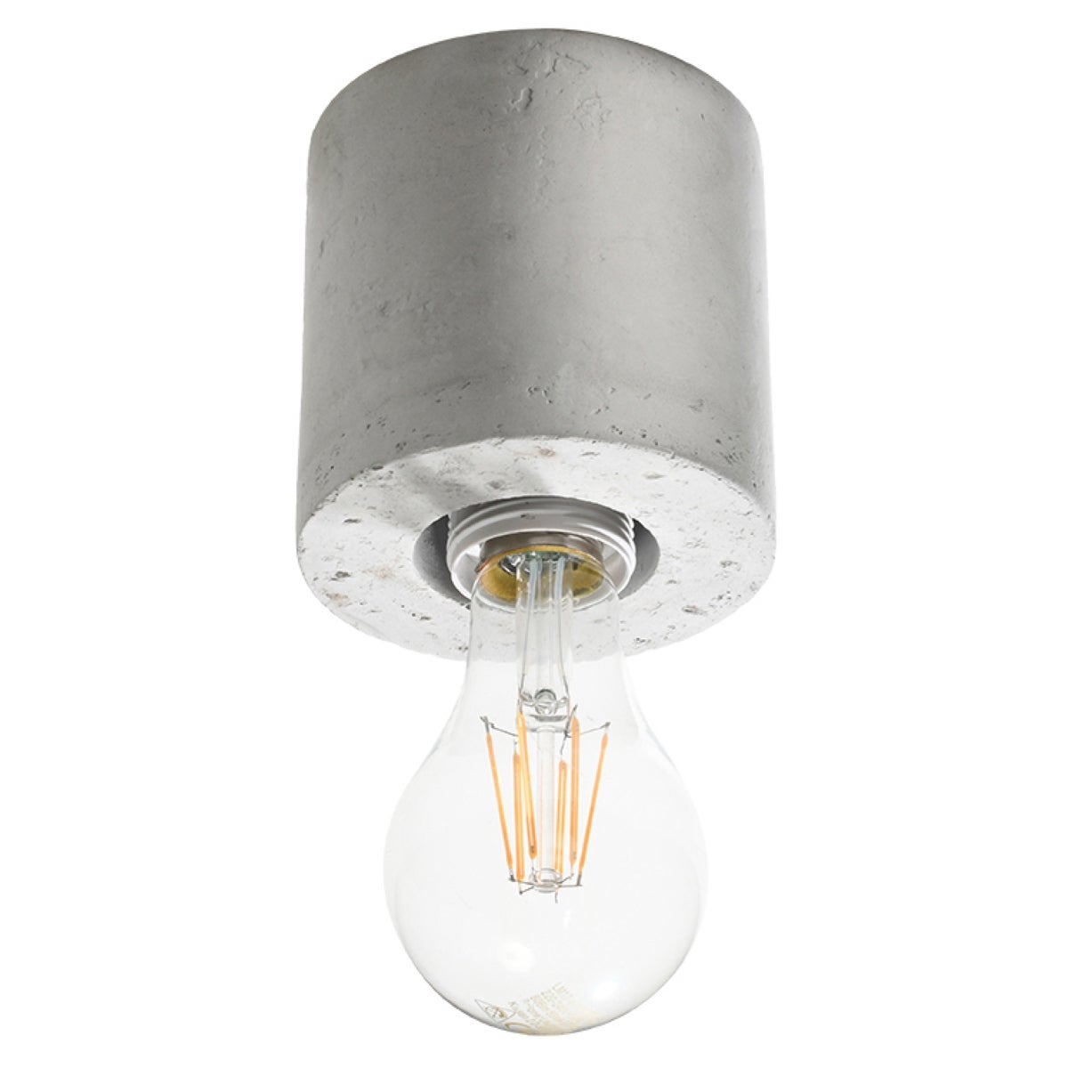 Reflektor sufitowy DUARTE szary 1xE27x60W beton architektoniczny wym:10x10x10cm IP20 Pure Lume