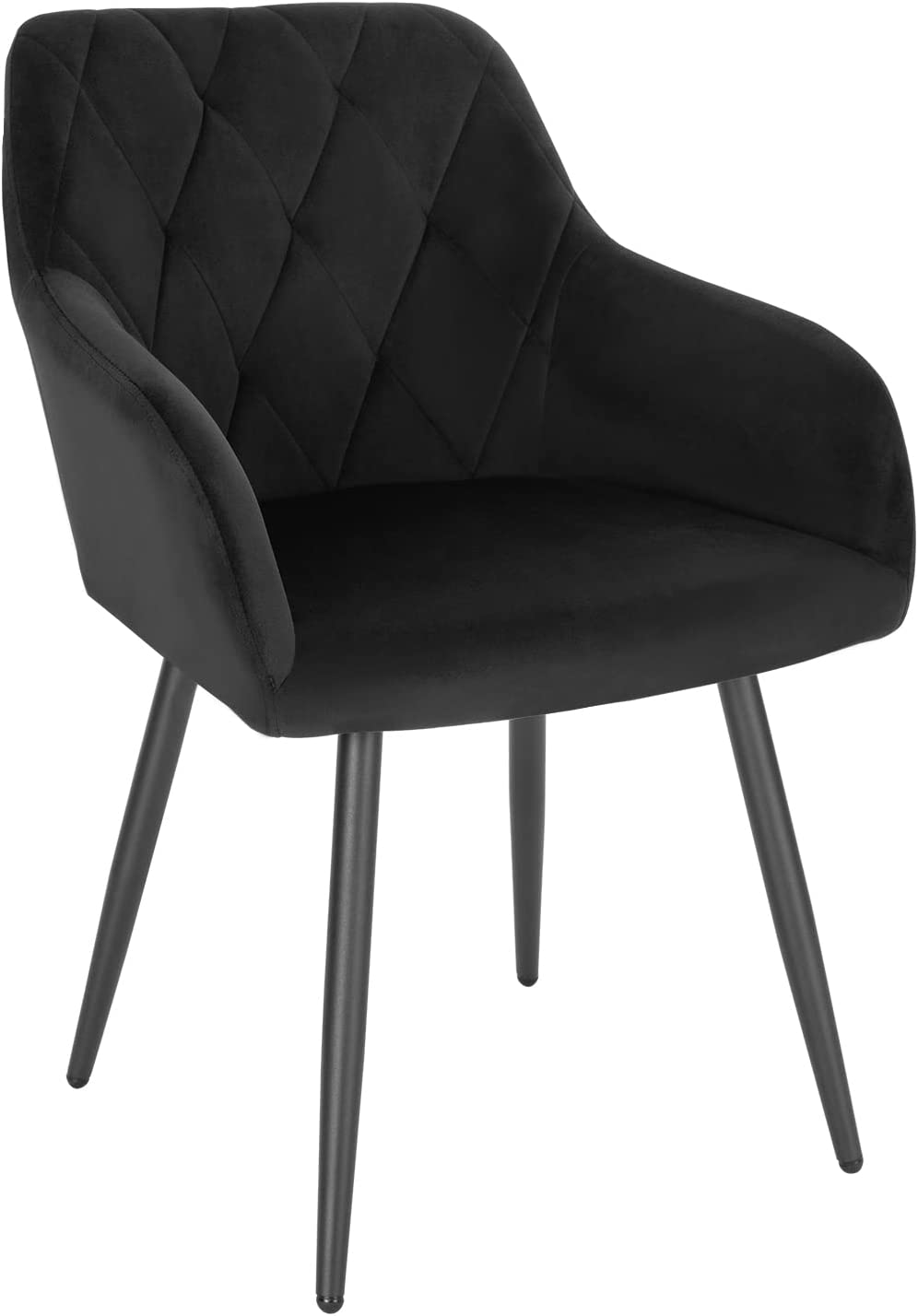 Fauteuil En Velours Bleu Style American Diner - Rembourré, Design Rétro Années 50 - Dimensions 58x84x48 Cm