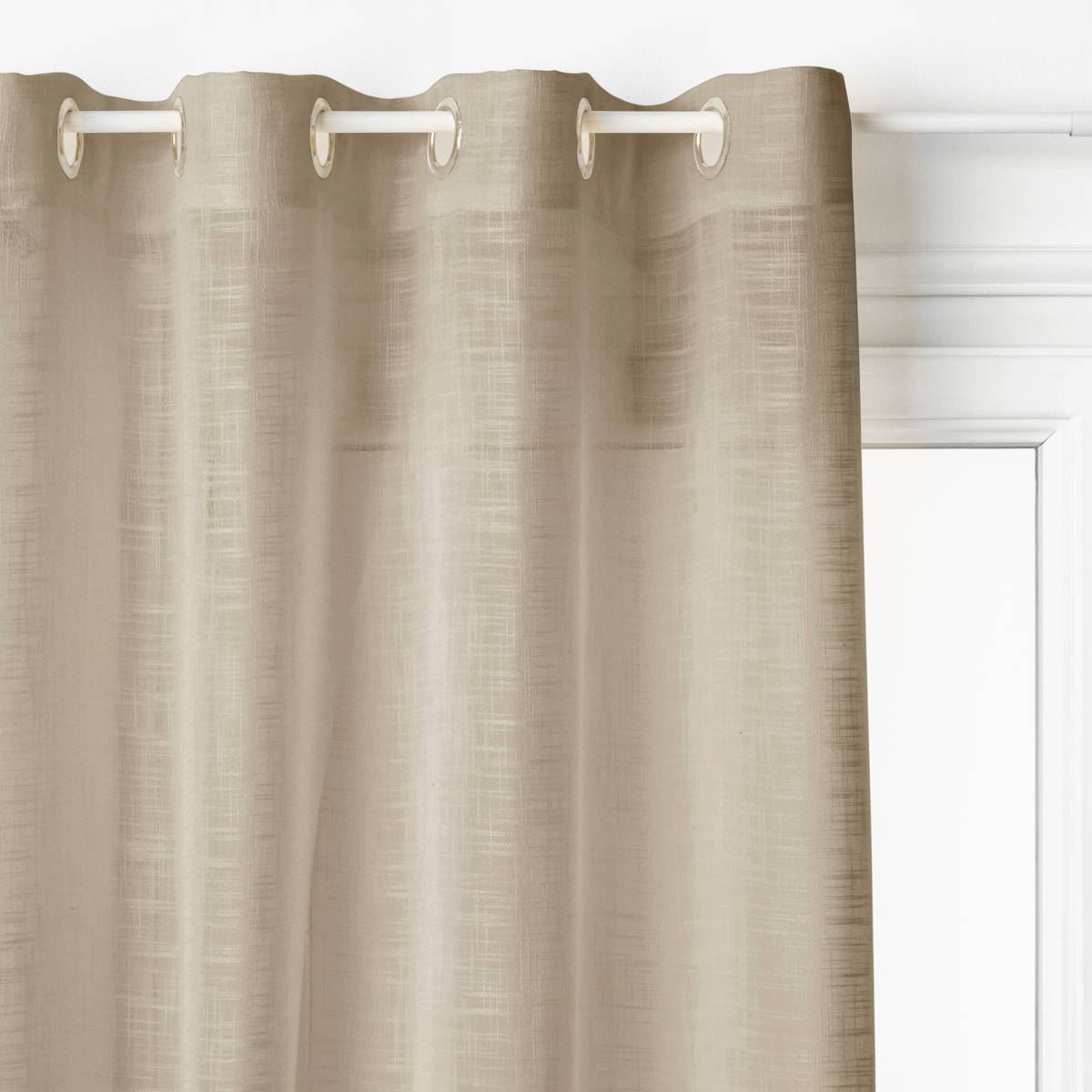 Tenda In Lino ATMOSPHERA CREATEUR D'INTERIEUR Alton, Colore Beige, Dimensioni 140x240 Cm, Lavaggio A Mano