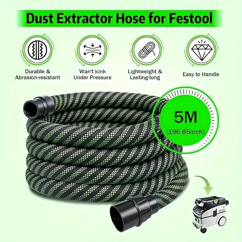 Tuyau d'aspirateur, tube d'aspiration, tube lisse pour aspirateur, compatible avec les aspirateurs Festool CT25/26/36/48/MIDI/MINI. - 5