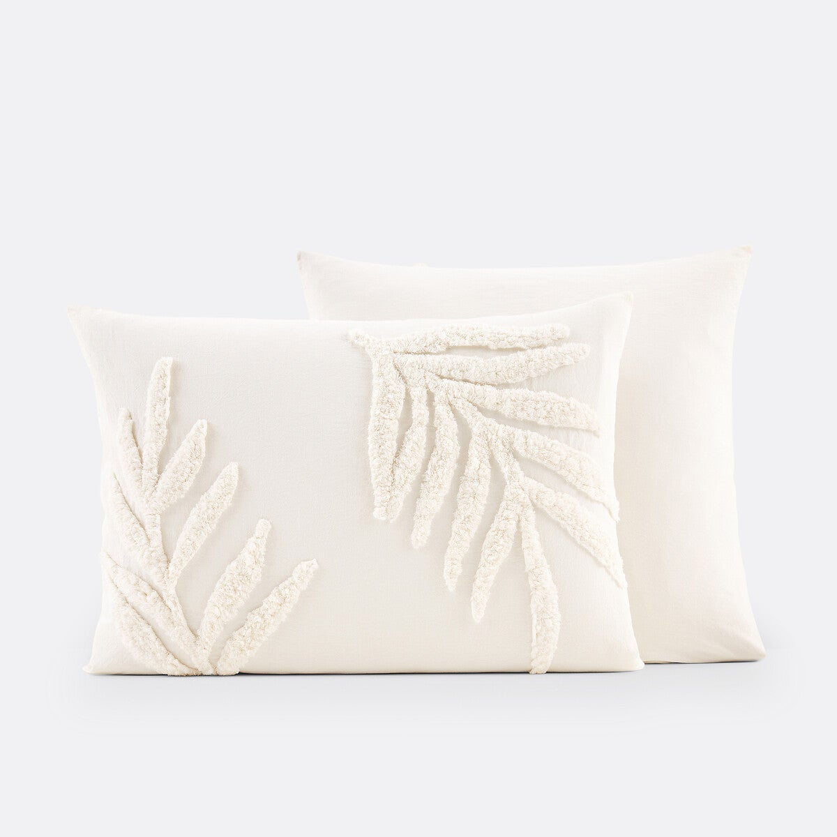 Taie d'oreiller coton, Jobe - Ecru - 63 x 63 cm - 2