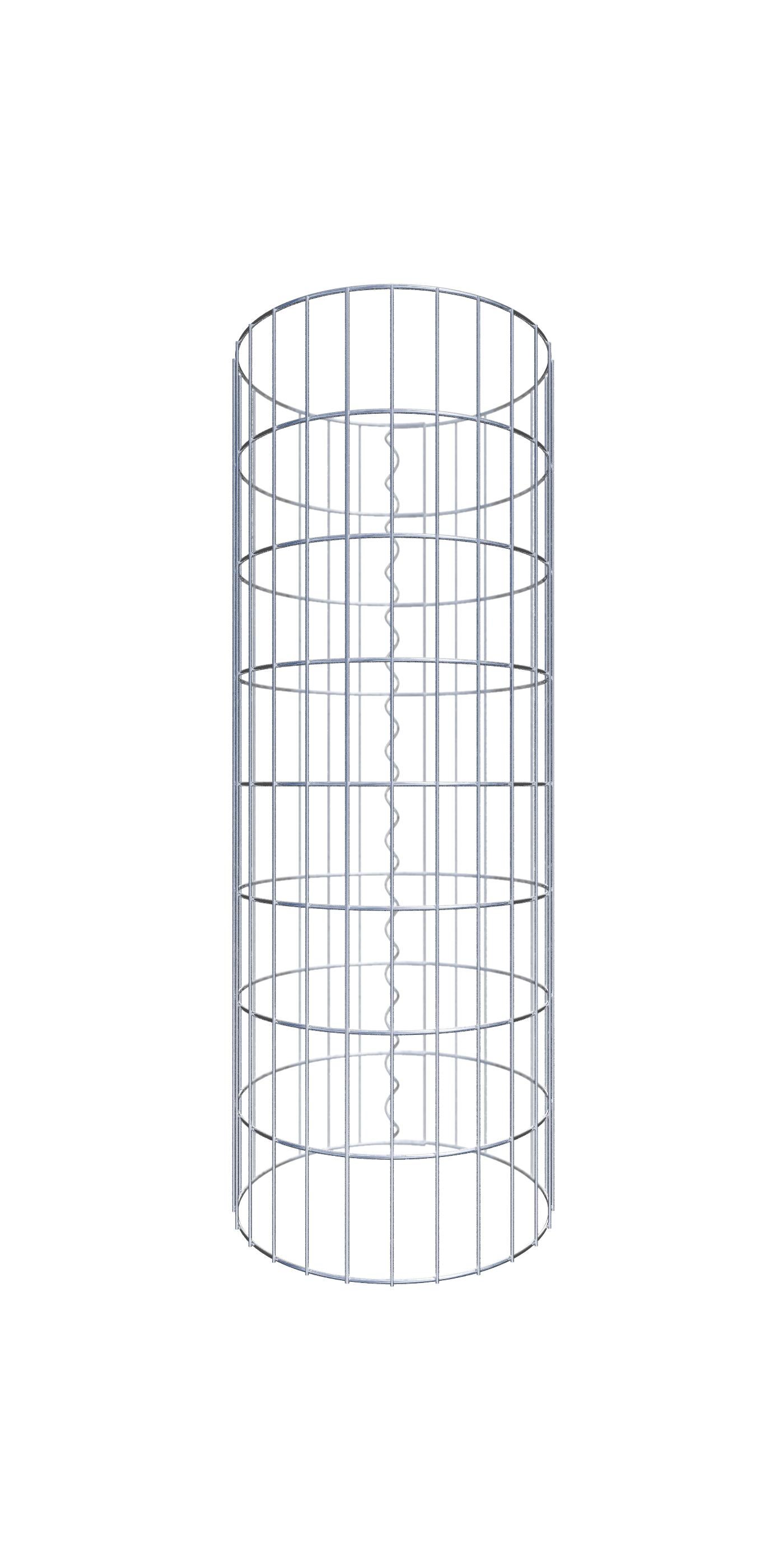Kolumna gabionowa o średnicy 42 cm, okrągła MW 5 x 10 cm - wysokość: 0,80 m
