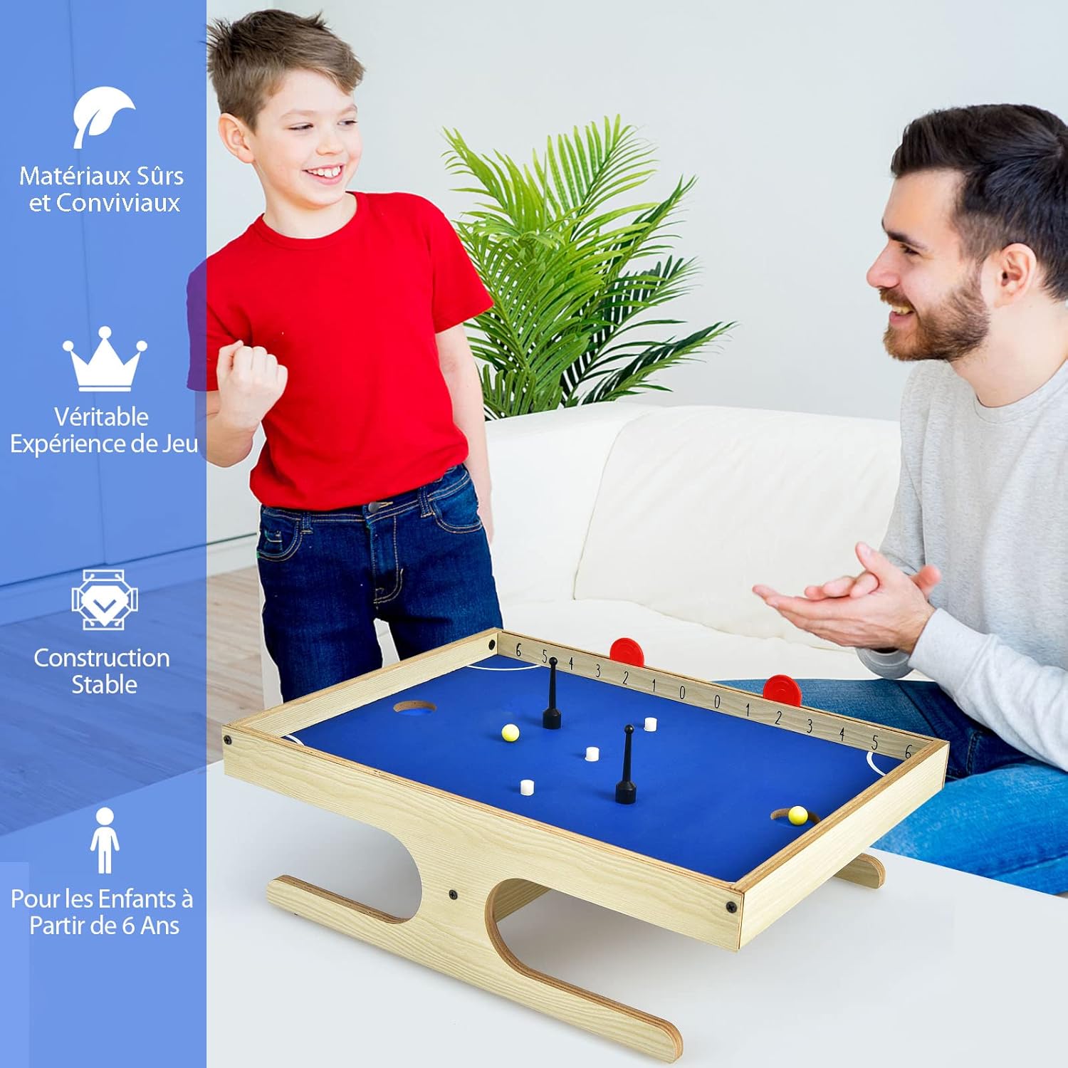 Tavolo da Calcio Magnetico, Gioco Interattivo da Tavolo per Feste in Famiglia - 3