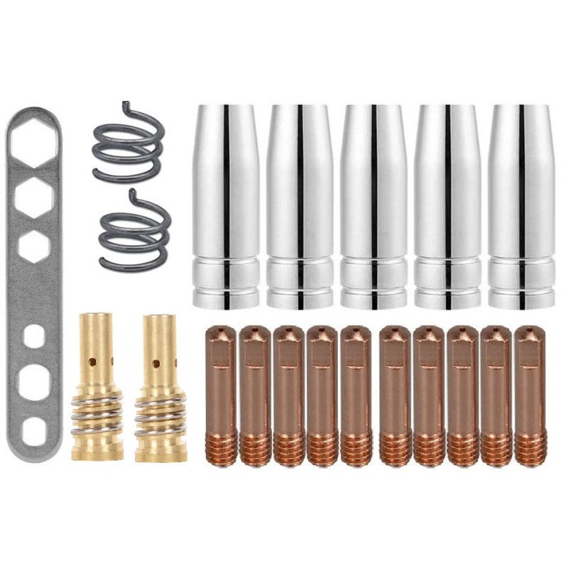 Set 20 consumabile pentru pistolet fara euroconector MIG MAG 150A, Intensiv 20buc