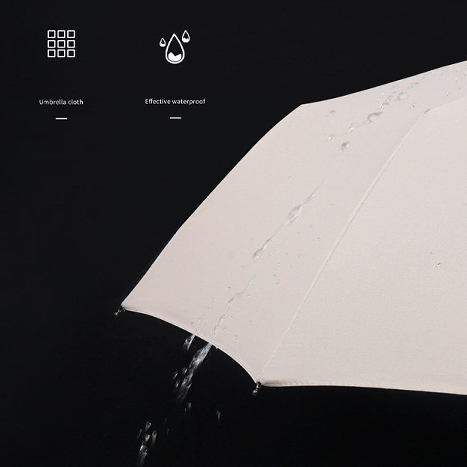 Parapluie automatique 12 baleines, protection solaire, pluie, double usage, protection UV, coupe-vent, utilisation à une main pour les voyages - 5
