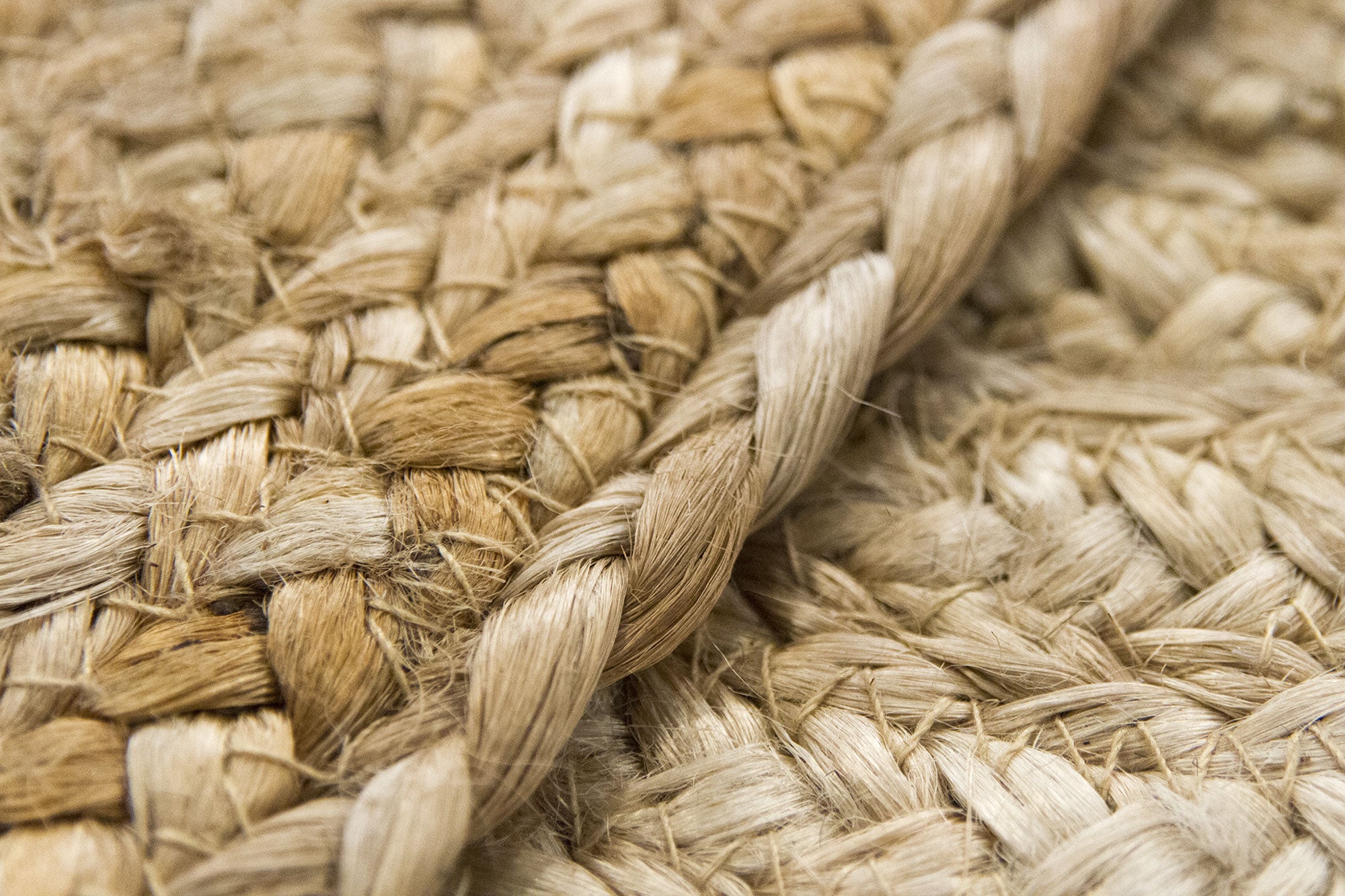 Tappeto rotondo ALHAMBRA in juta naturale 200x200 cm - Tappeto per soggiorno, camera da letto e soggiorno - 9