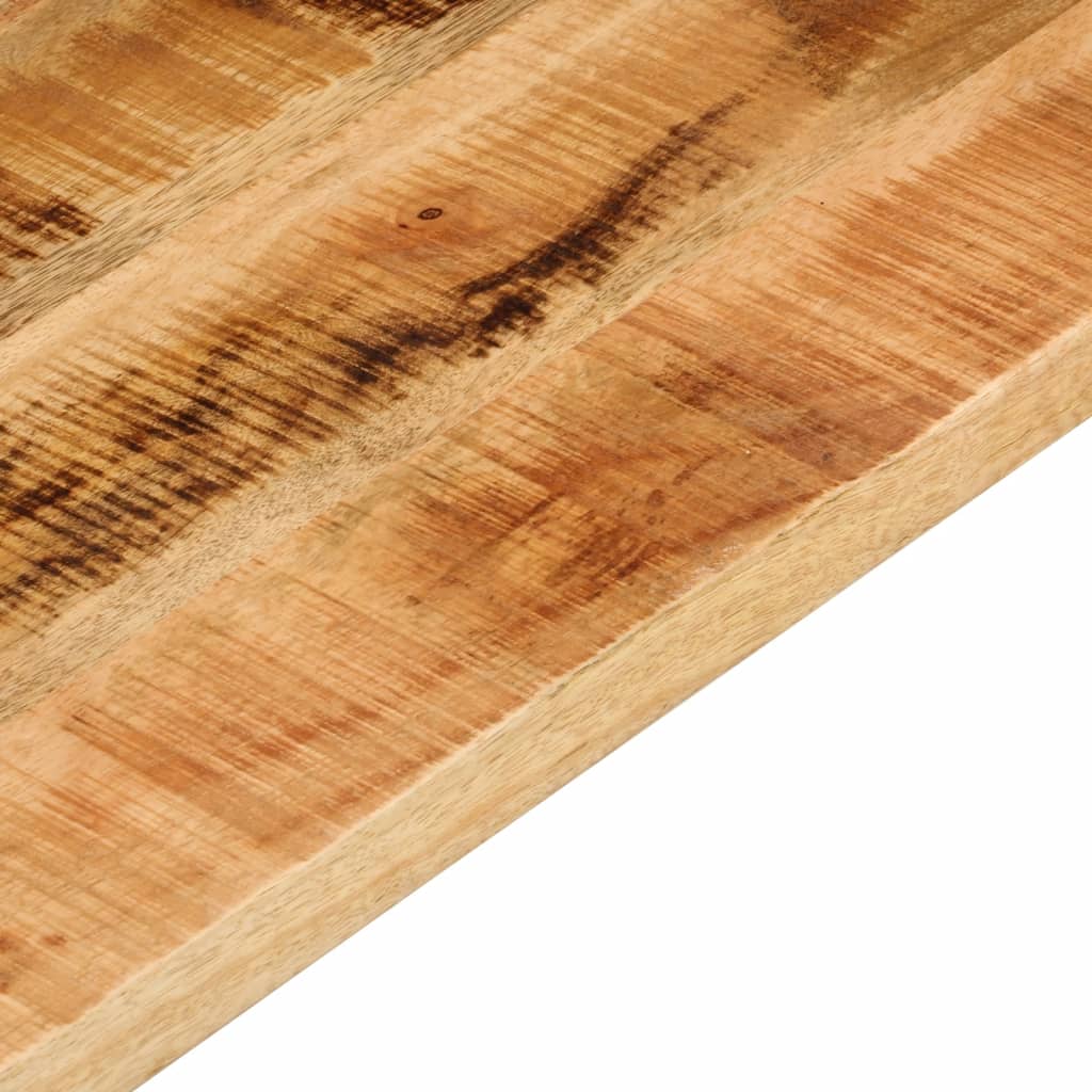 Dessus de table rectangulaire en bois massif de manguier brut - 4